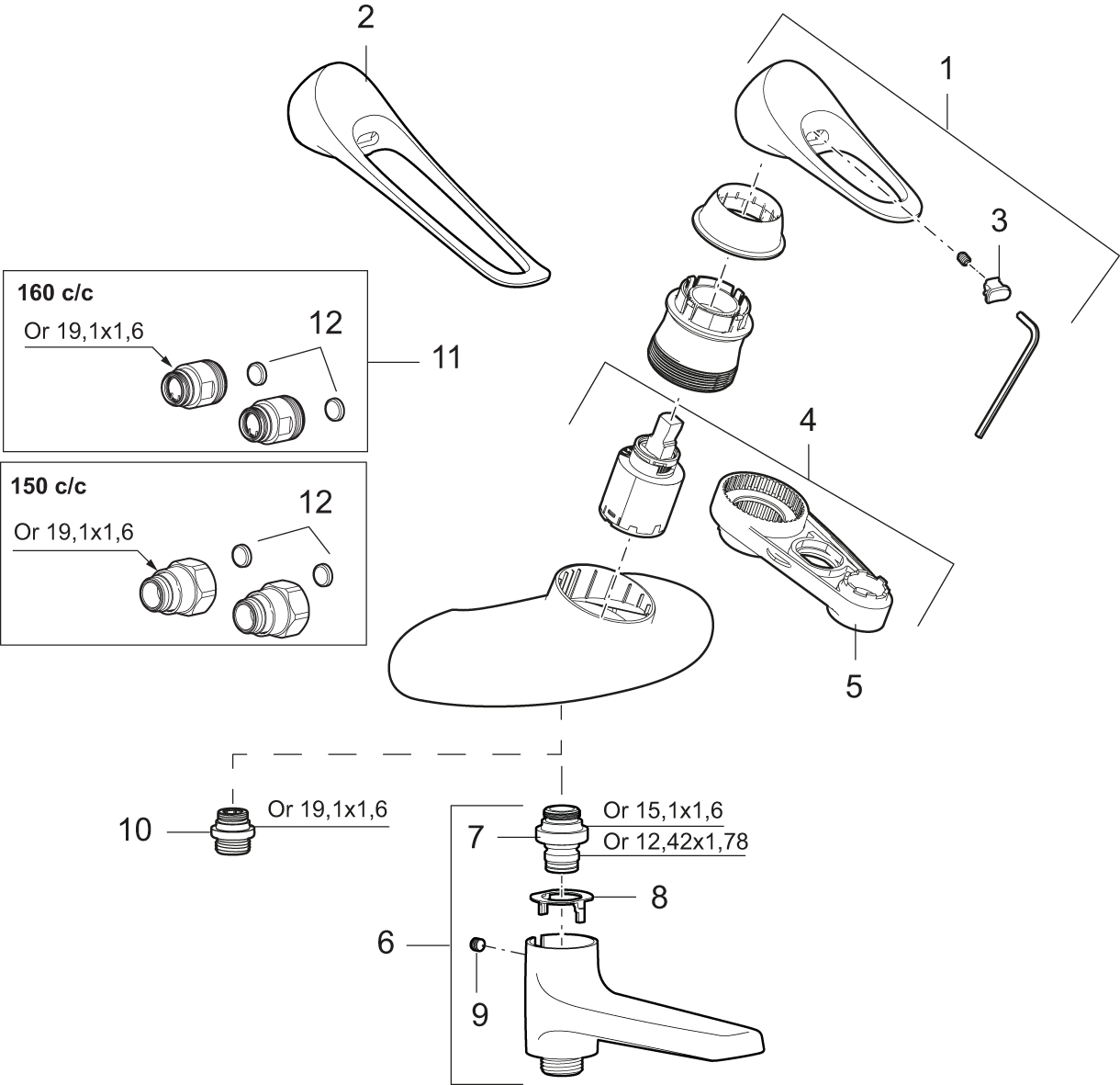 K 9000XE vagghangd ettgreppsblandare.png