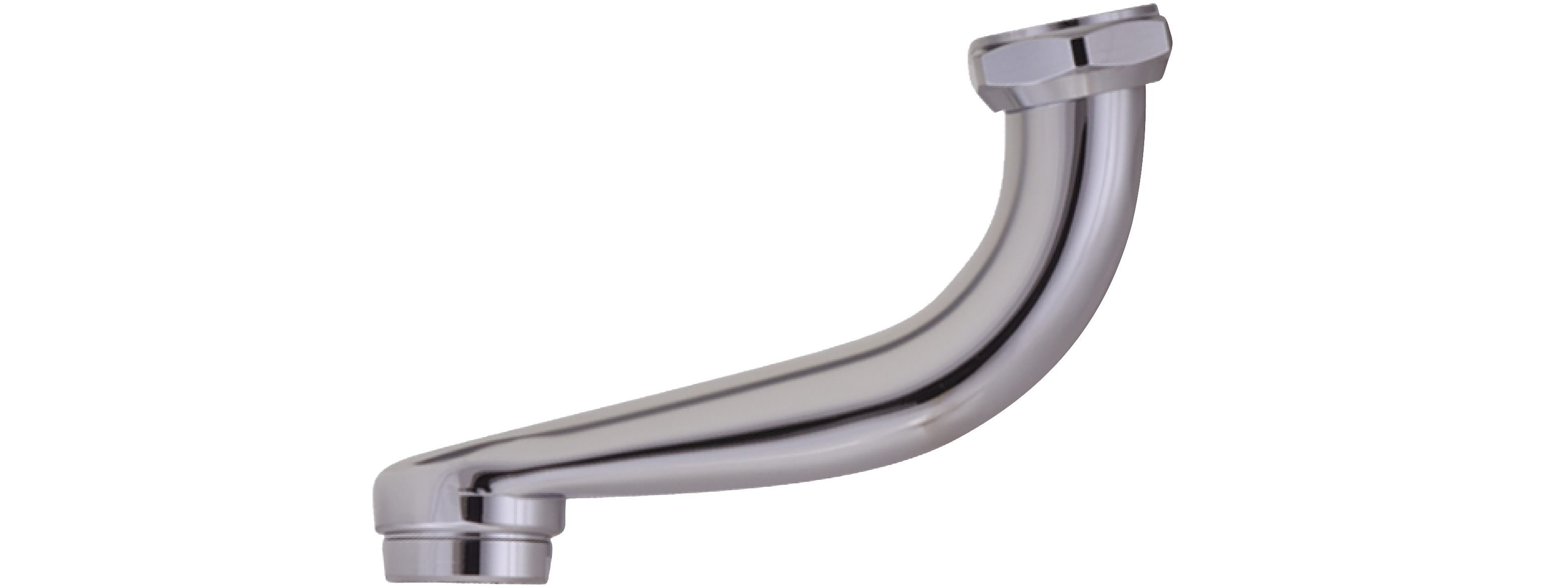 Utloppspip, krom – 9000