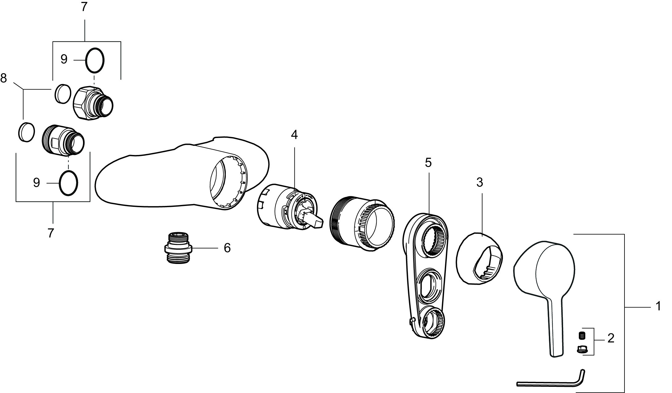 K MMIX vägghängd dusch 7510 7511 150cc och 160cc.png