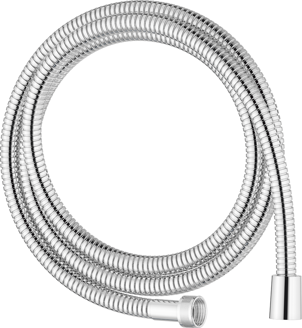Högtrycksslang, 1,5 m, krom