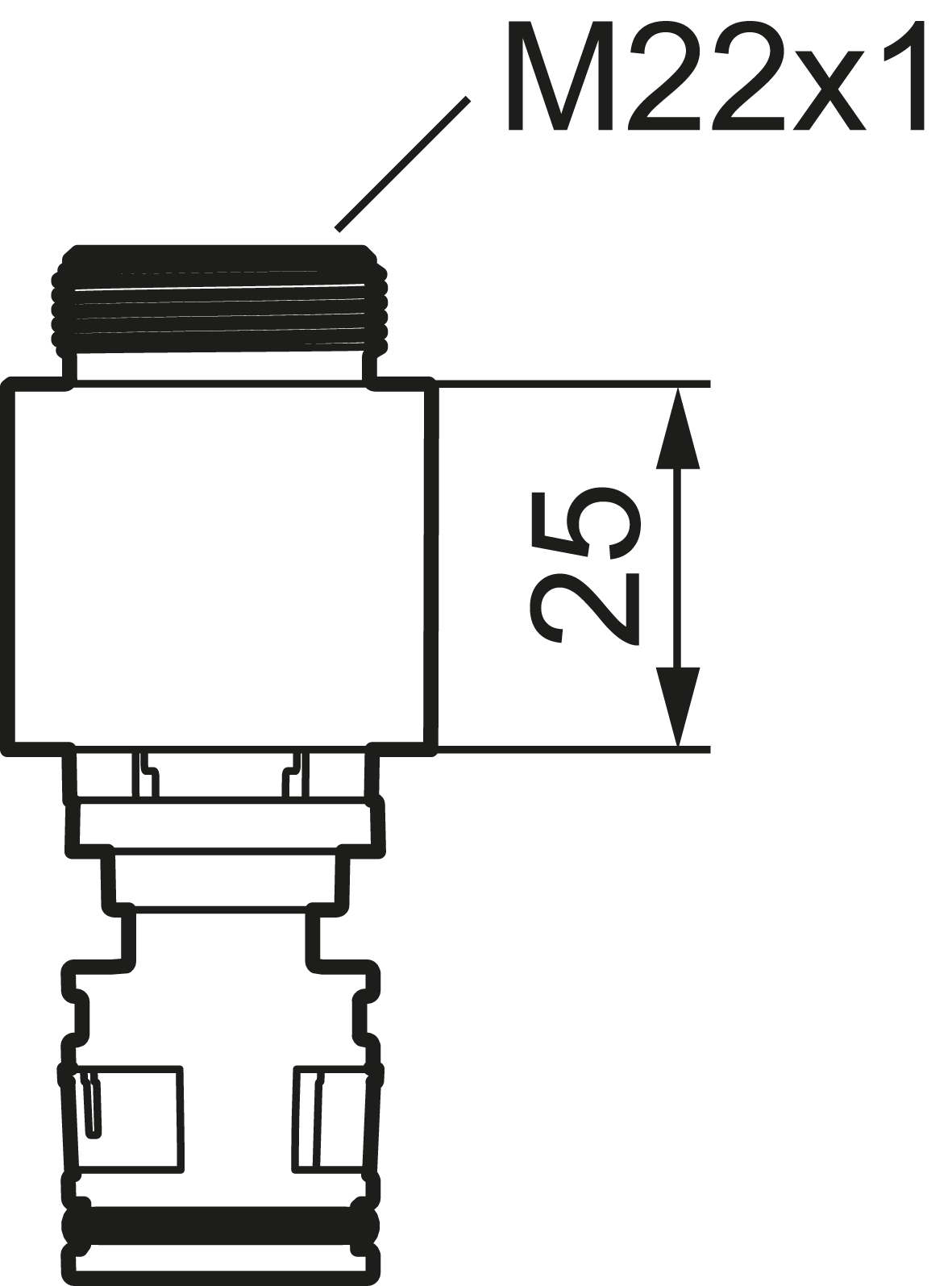 Adapter M26/M22 - Professional mixer for kitchen and bathroom 